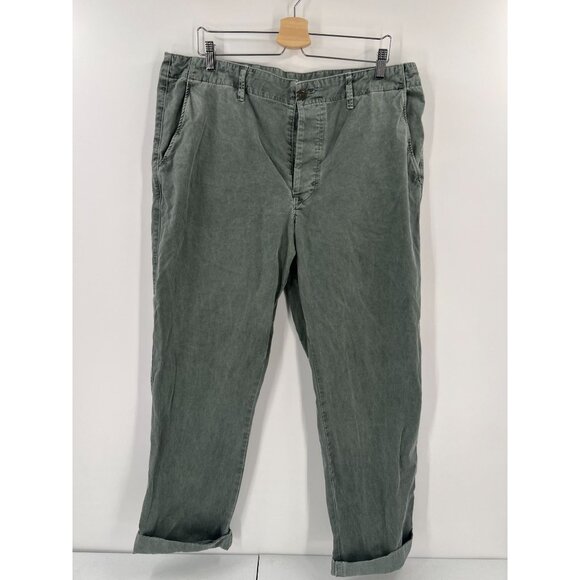 Men's Green Chinos - Picture 11 of 11